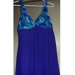 Attractive Blue , Purple Summer Dress Size 16W